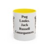 11oz-jug-mug-humor-yellow 11oz Funny Jug Mug, Yellow, front view