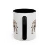 11oz Jug Latin Mug, Black, back view