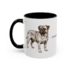 11oz Jug Latin Mug, Black, left side view