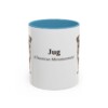 11oz Jug Latin Mug, Light Blue, front view