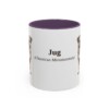 11oz Jug Latin Mug, Purple, front view