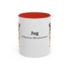 11oz Jug Latin Mug, Red, front view