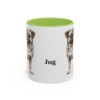 11oz Jug Mug, Light Green, front view