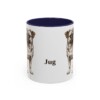 11oz Jug Mug, Navy, front view