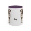 11oz Jug Mug, Purple, front view