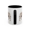 11oz Jug Mug, Black, back view