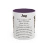 11oz Jug Mug, Purple, front view