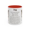 11oz Jug Mug, Red, front view