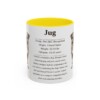 11oz Jug Mug, Yellow, front view