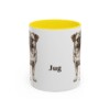 11oz Jug Mug, Yellow, front view
