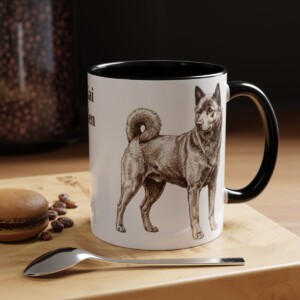 11oz Kai Ken Mug, Black, lifestyle photo