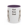 11oz Kai Ken Dog Dad Mug, Purple, front view
