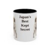 11oz Funny Kai Ken Mug, Black, front view