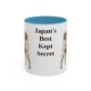 11oz Funny Kai Ken Mug, Light Blue, front view