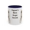 11oz Funny Kai Ken Mug, Navy, front view
