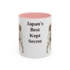 11oz Funny Kai Ken Mug, Pink, front view