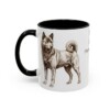 11oz Kai Ken Latin Mug, Black, left side view