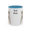 11oz Kai Ken Mug, Light Blue, front view