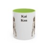 11oz Kai Ken Mug, Light Green, front view