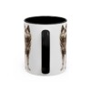 11oz Kai Ken Dog Mom Mug, Black, back view