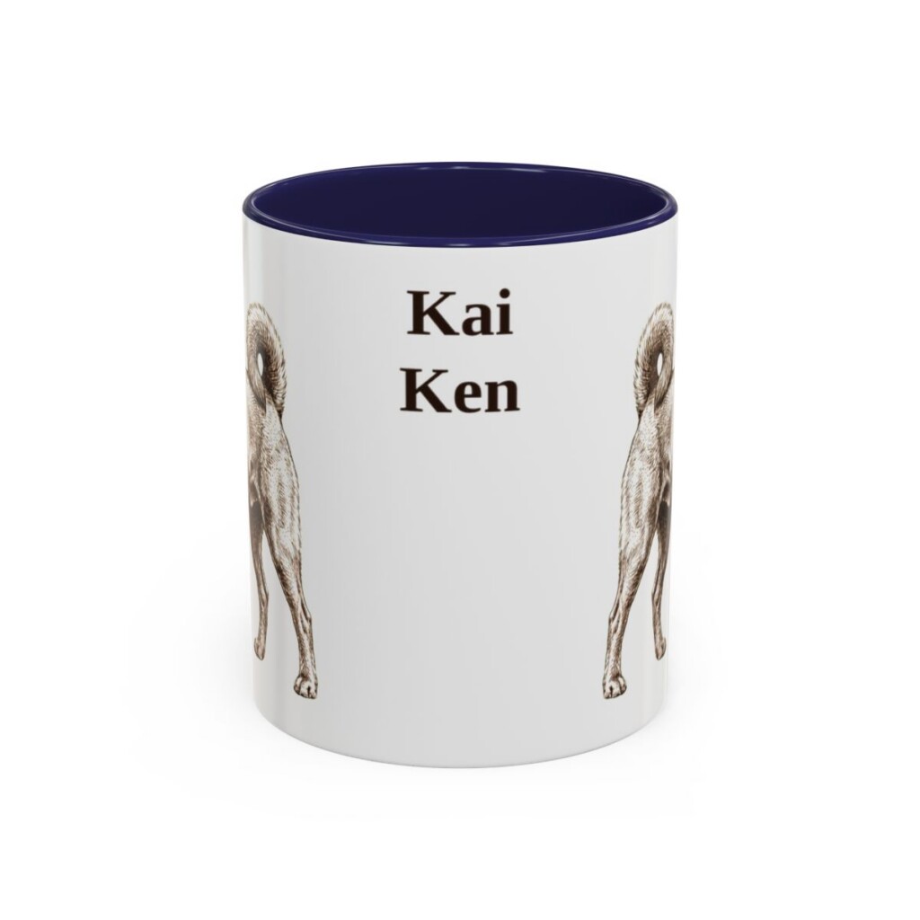 11oz Kai Ken Mug, Navy, front view