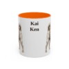 11oz Kai Ken Mug, Orange, front view