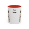 11oz Kai Ken Mug, Red, front view