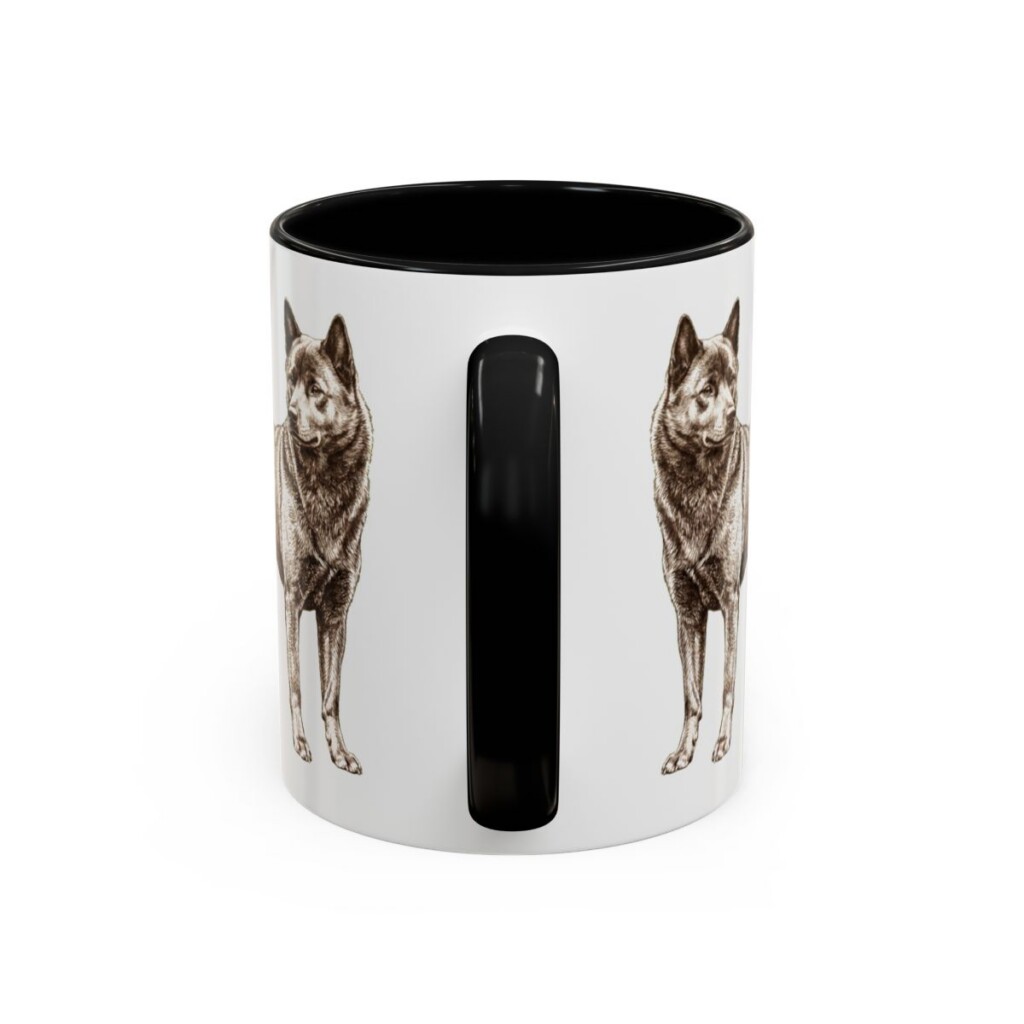 11oz Kai Ken Mug, Black, back view