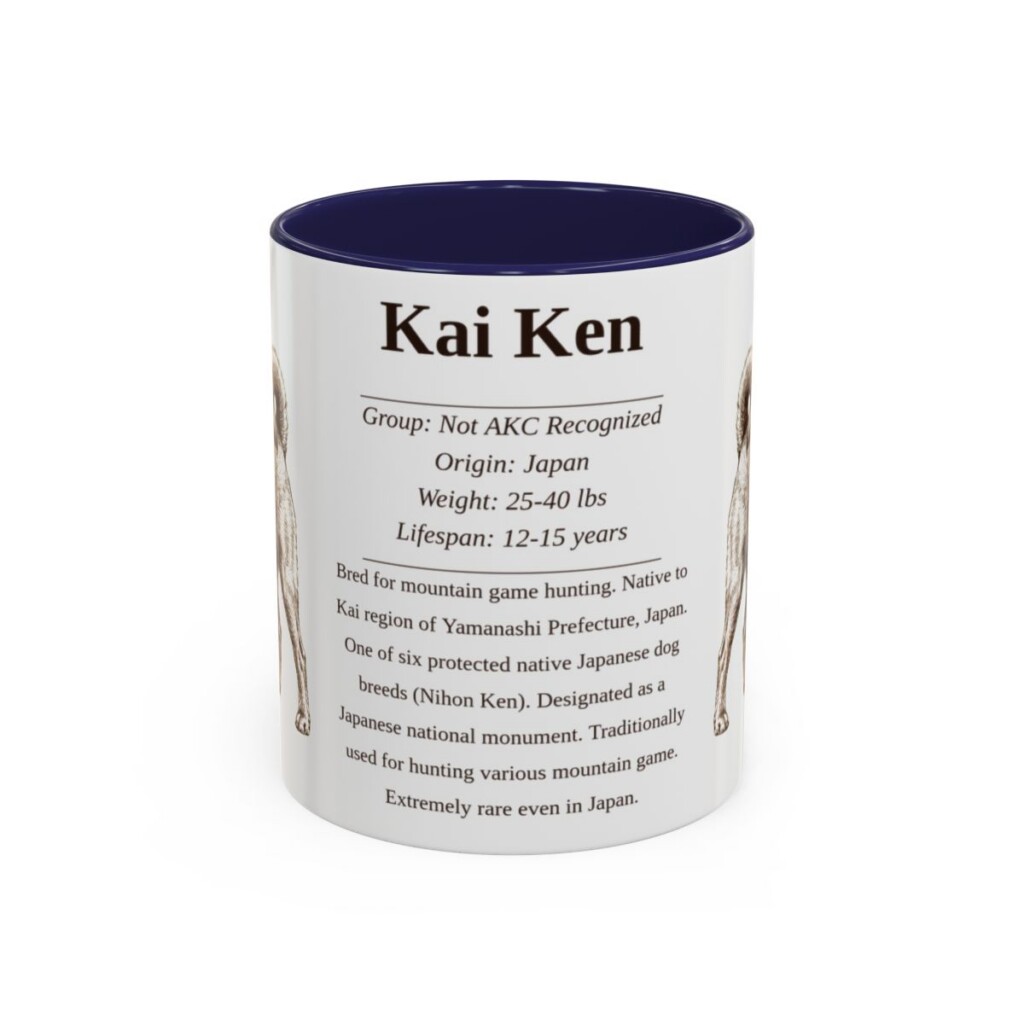11oz Kai Ken Mug, Navy, front view