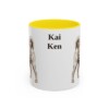 11oz Kai Ken Mug, Yellow, front view