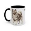 11oz-keeshond-mug-black-left 11oz Keeshond Mug, Black, left side view