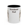 11oz-keeshond-mug-dad-black-front 11oz Keeshond Dog Dad Mug, Black, front view