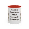 11oz Funny Keeshond Mug, Red, front view