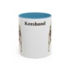 11oz-keeshond-mug-light-blue 11oz Keeshond Mug, Light Blue, front view