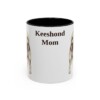 11oz Keeshond Dog Mom Mug, Black, front view