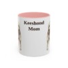 11oz Keeshond Dog Mom Mug, Pink, front view