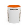 11oz-keeshond-mug-orange 11oz Keeshond Mug, Orange, front view