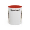11oz-keeshond-mug-red 11oz Keeshond Mug, Red, front view