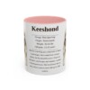 11oz Keeshond Mug, Pink, front view