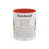 11oz Keeshond Mug, Red, front view