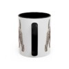 11oz Kerry Blue Terrier Mug, Black, back view