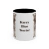 11oz Kerry Blue Terrier Mug, Black, front view