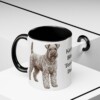 11oz Kerry Blue Terrier Dog Dad Mug, Black, lifestyle photo