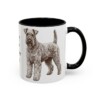 11oz Kerry Blue Terrier Dog Dad Mug, Black, right side view