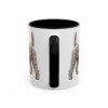 11oz Funny Kerry Blue Terrier Mug, Black, back view