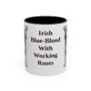 11oz Funny Kerry Blue Terrier Mug, Black, front view