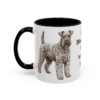 11oz Funny Kerry Blue Terrier Mug, Black, left side view
