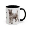 11oz Funny Kerry Blue Terrier Mug, Black, right side view