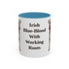 11oz Funny Kerry Blue Terrier Mug, Light Blue, front view
