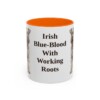 11oz Funny Kerry Blue Terrier Mug, Orange, front view